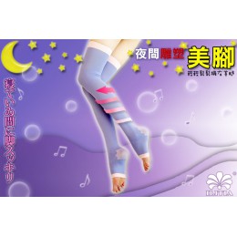 品名: 夜間雕塑美腿睡眠襪基本款(粉) J-11843